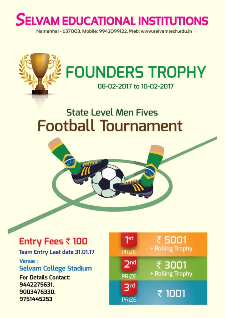 4th State Level Men Fives Football Tournament.